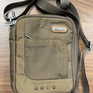 Vintage TUMI Zipper Pocket Bag [Dark Sand/Orange]